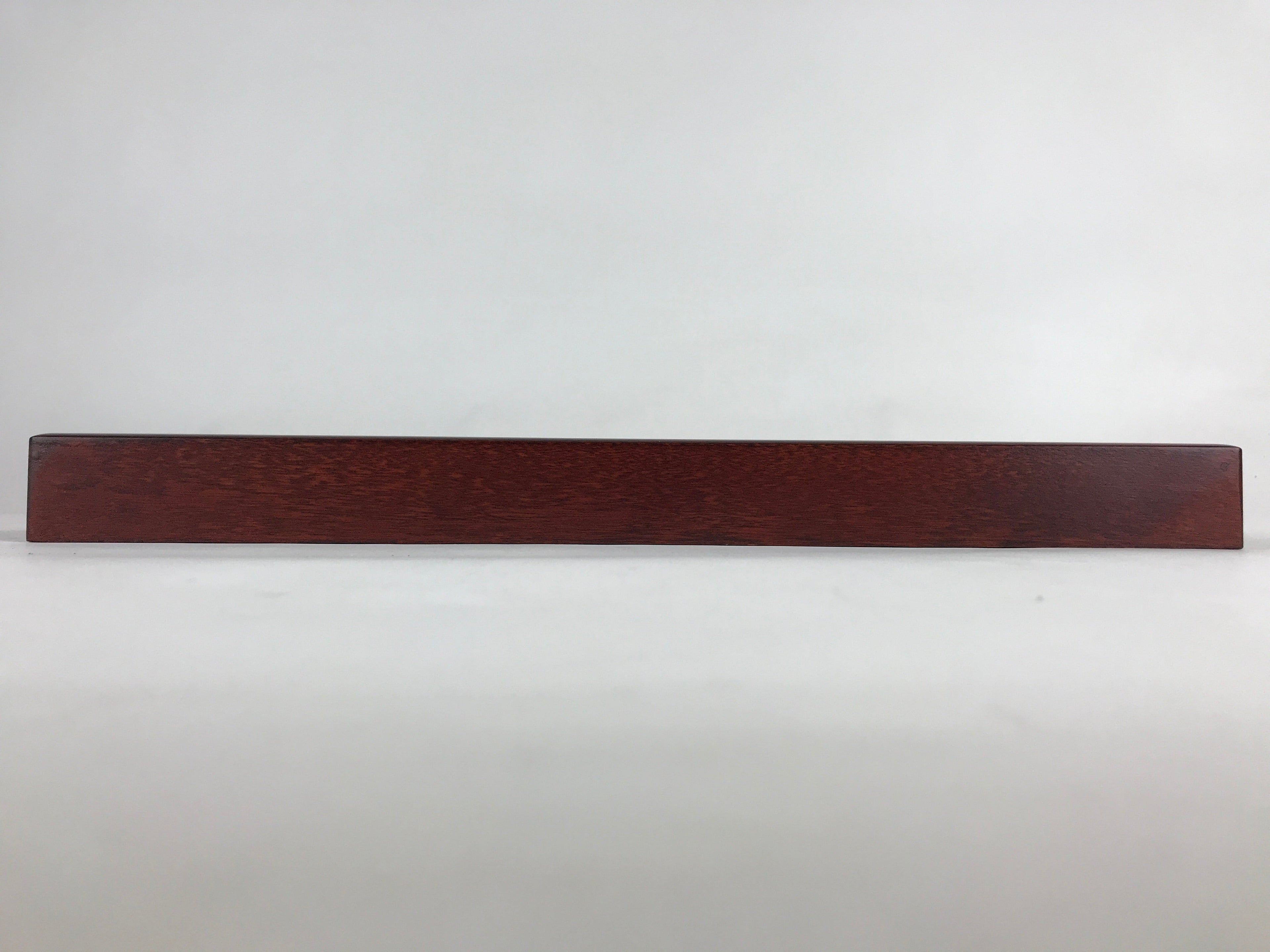 Japanese Wooden Serving Tray Vtg Obon Dark Brown Gold Maki-e Flowers UR858