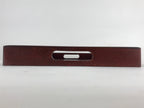 Japanese Wooden Serving Tray Vtg Obon Dark Brown Gold Maki-e Flowers UR858