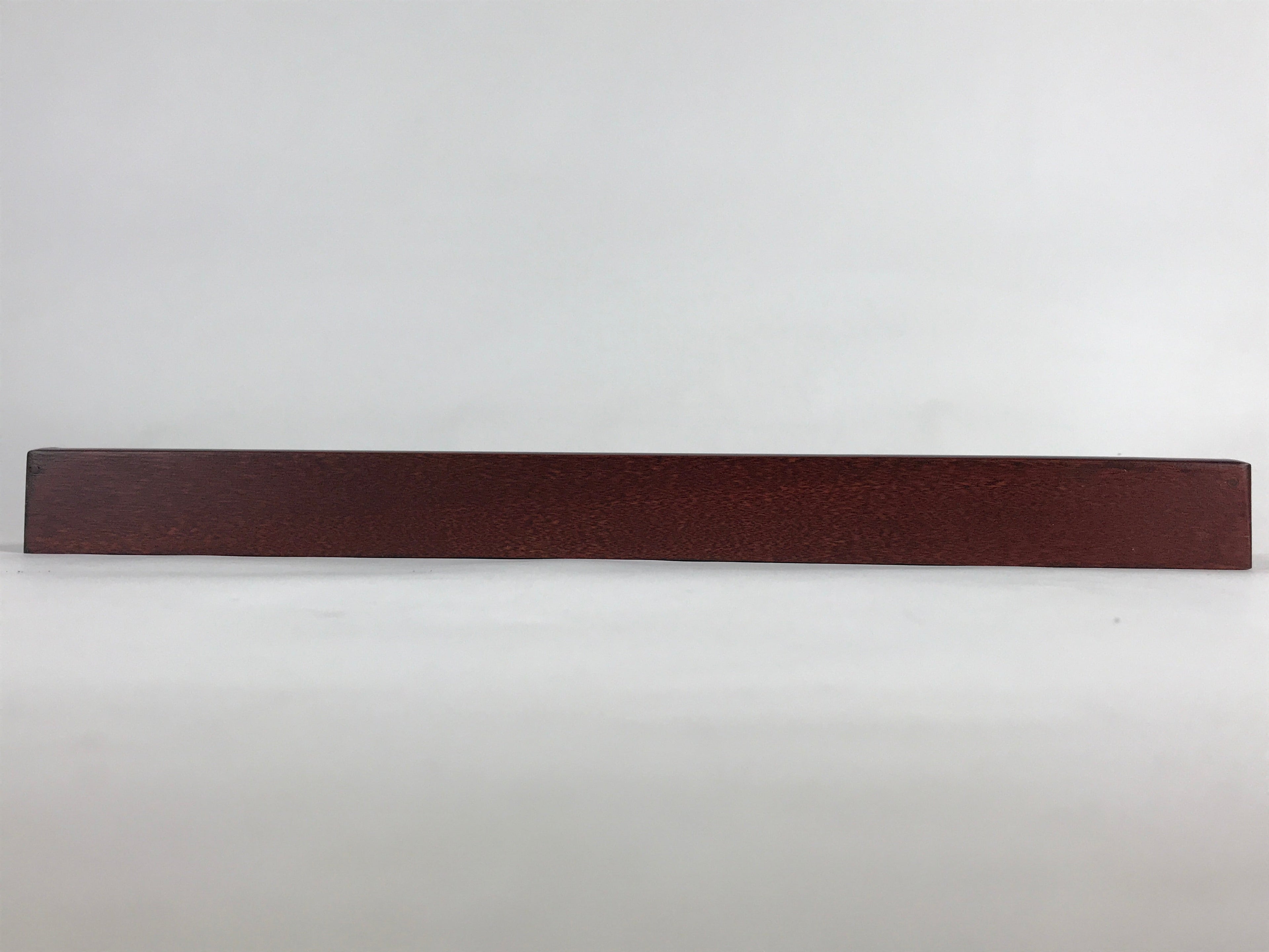 Japanese Wooden Serving Tray Vtg Obon Dark Brown Gold Maki-e Flowers UR858