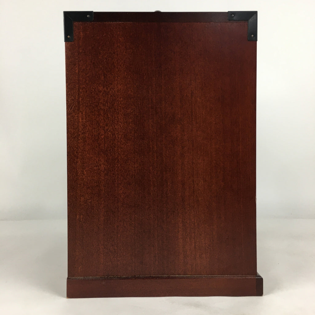 Japanese Wooden Sewing Box Vtg Cosmetic Box Tansu 4 Drawers 1door Haribako T311
