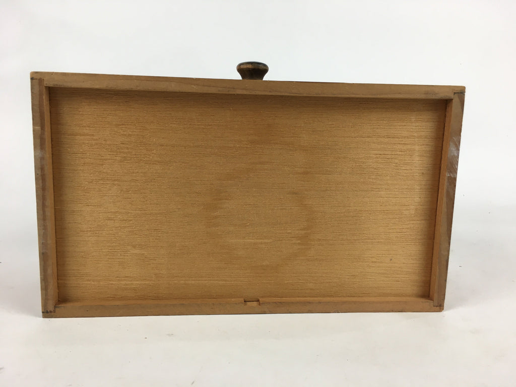 Japanese Wooden Sewing Box Vtg Haribako Chest Tansu 1 Drawers T296