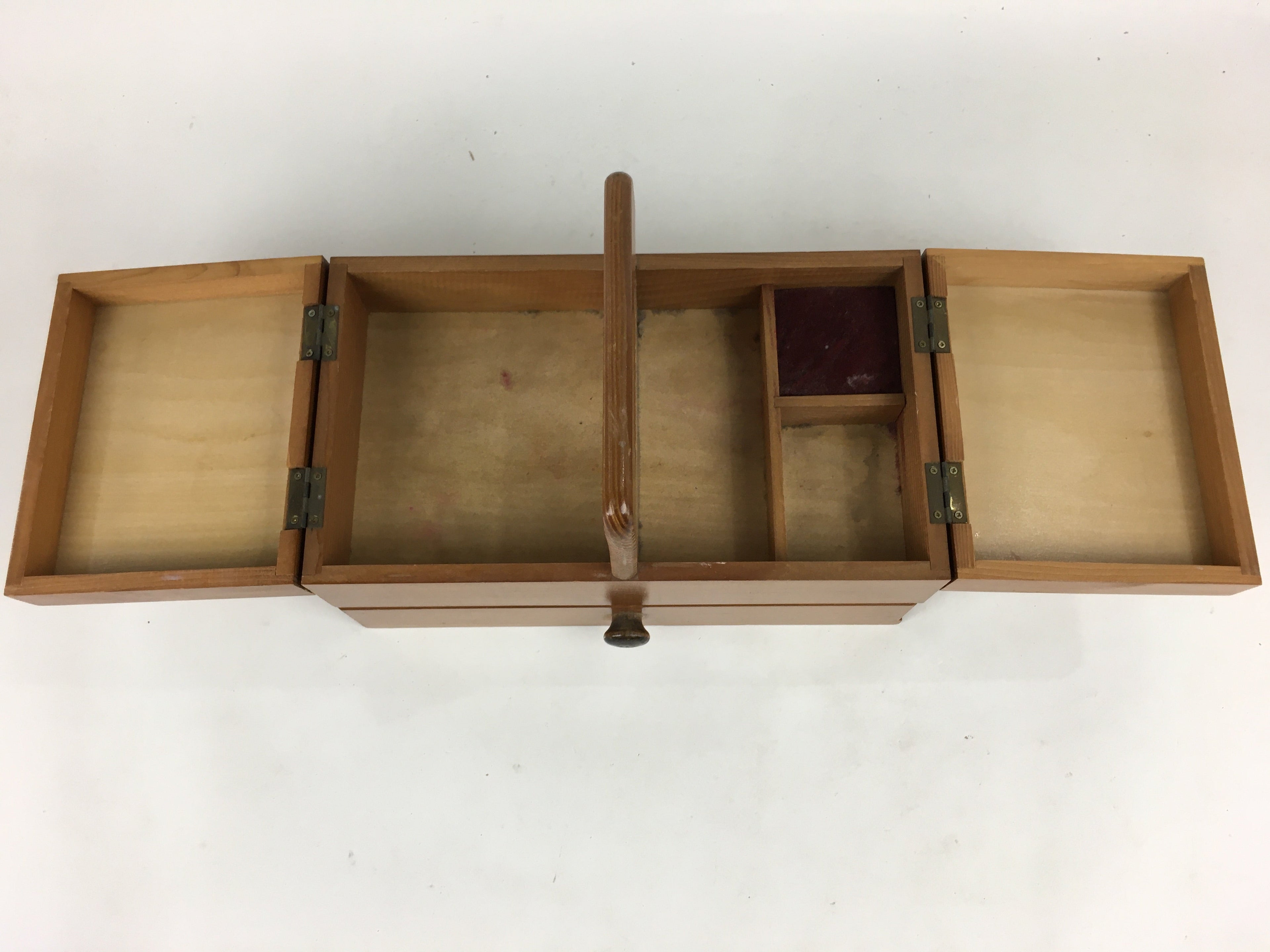 Japanese Wooden Sewing Box Vtg Haribako Chest Tansu 1 Drawers T296