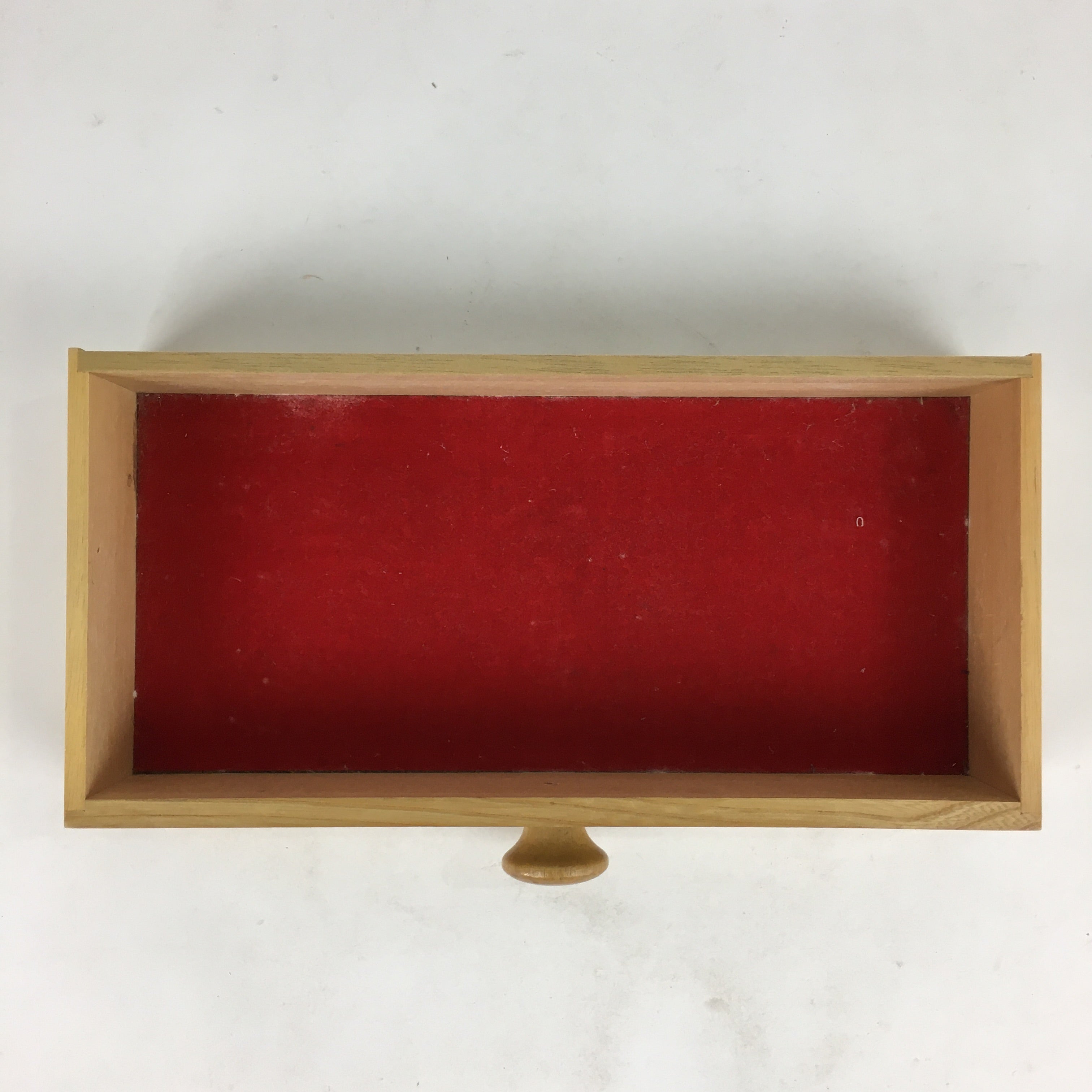 Japanese Wooden Sewing Box Vtg Haribako Chest Tansu 1 Drawers T314