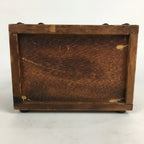 Japanese Wooden Sewing Box Vtg Haribako Chest Tansu 2 Drawers Brown T278