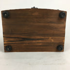 Japanese Wooden Sewing Box Vtg Haribako Chest Tansu 2 Drawers Brown T278