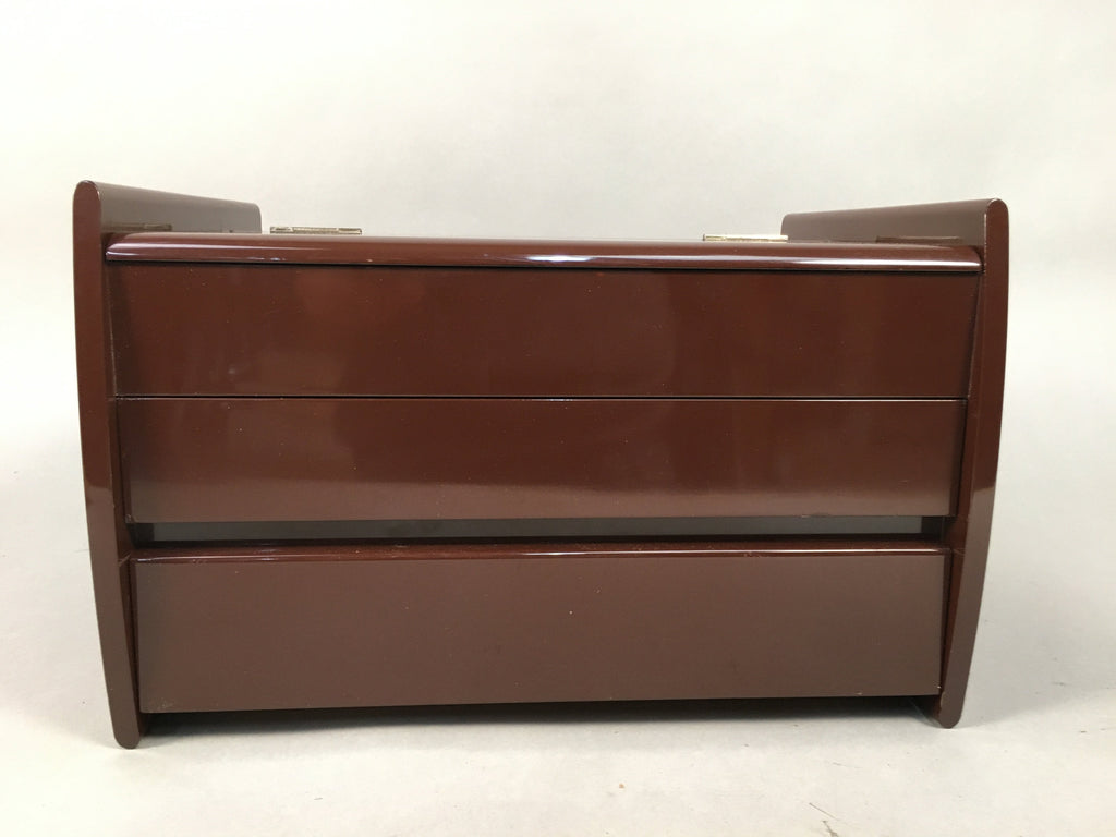 Japanese Wooden Sewing Box Vtg Haribako Chest Tansu 2 Drawers T228
