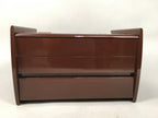 Japanese Wooden Sewing Box Vtg Haribako Chest Tansu 2 Drawers T228