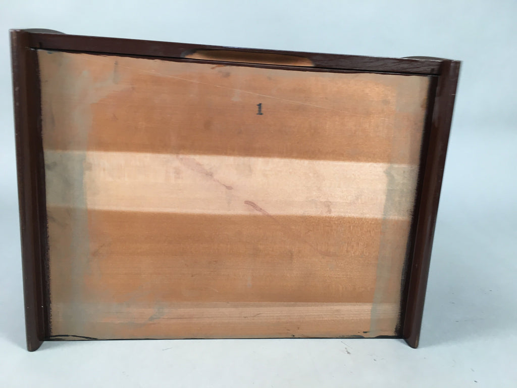 Japanese Wooden Sewing Box Vtg Haribako Chest Tansu 2 Drawers T228