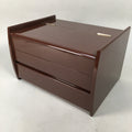 Japanese Wooden Sewing Box Vtg Haribako Chest Tansu 2 Drawers T228