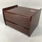 Japanese Wooden Sewing Box Vtg Haribako Chest Tansu 2 Drawers T228