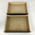 Japanese Wooden Sewing Box Vtg Haribako Chest Tansu 2 Drawers T257