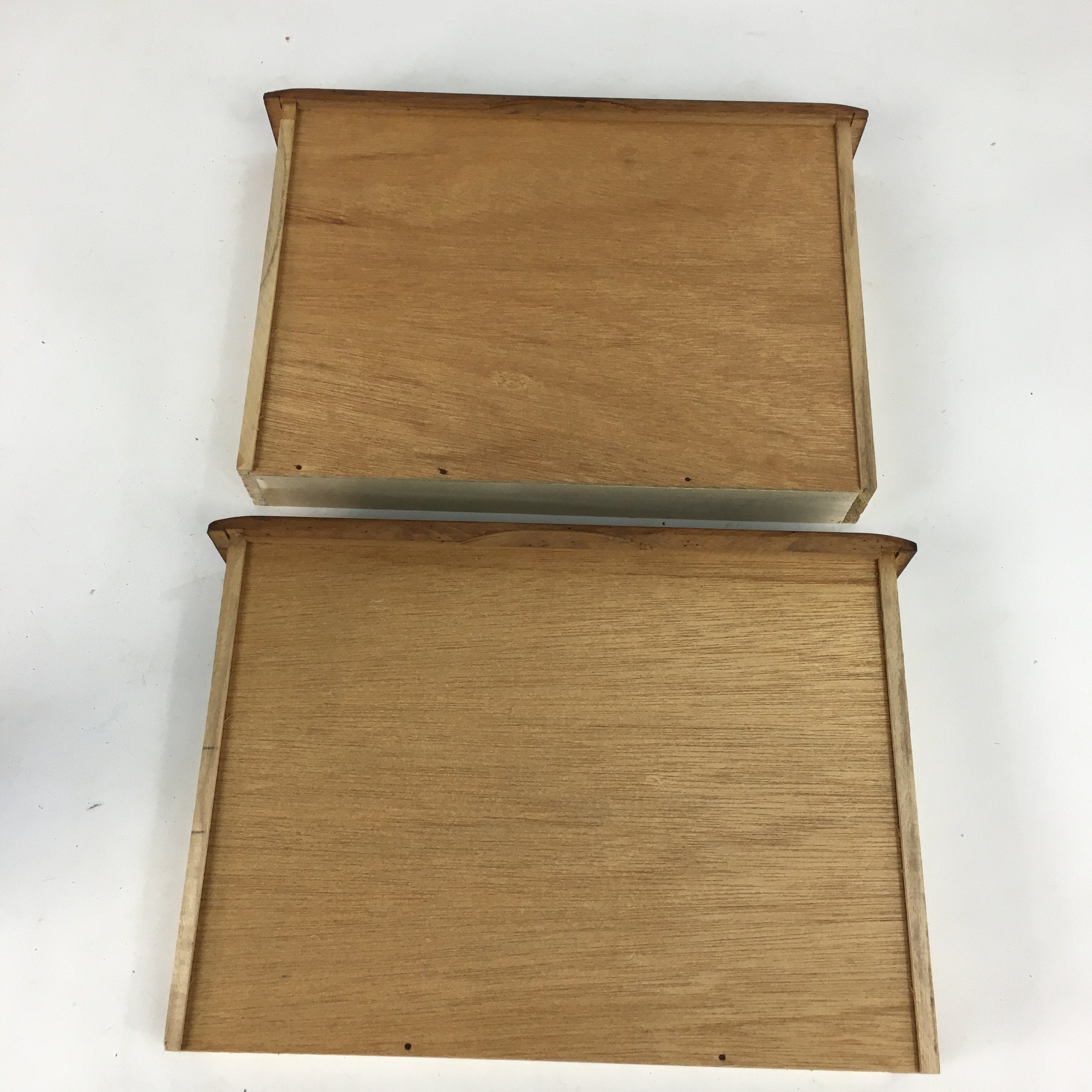 Japanese Wooden Sewing Box Vtg Haribako Chest Tansu 2 Drawers T257