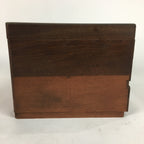 Japanese Wooden Sewing Box Vtg Haribako Chest Tansu 2 Drawers T257
