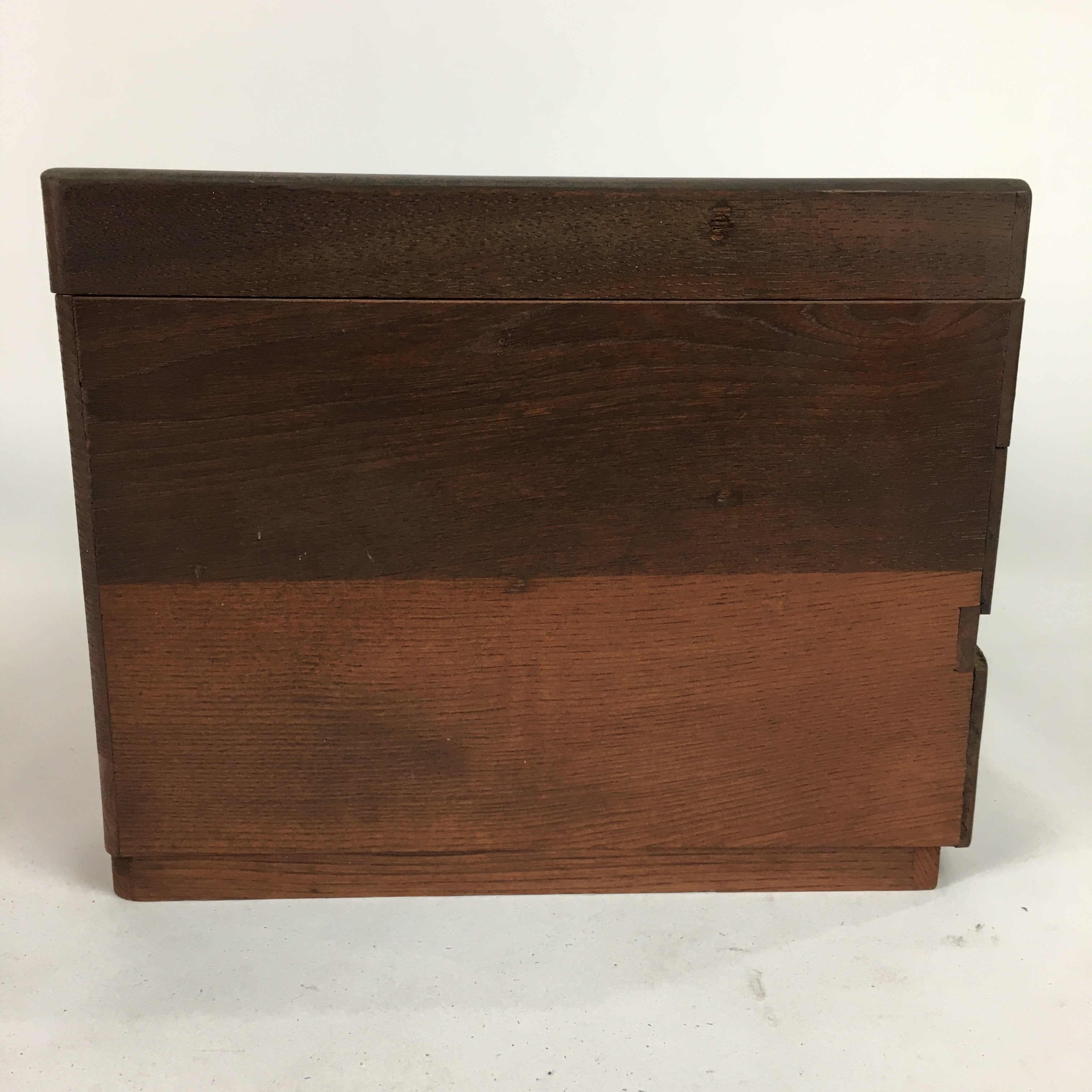Japanese Wooden Sewing Box Vtg Haribako Chest Tansu 2 Drawers T257