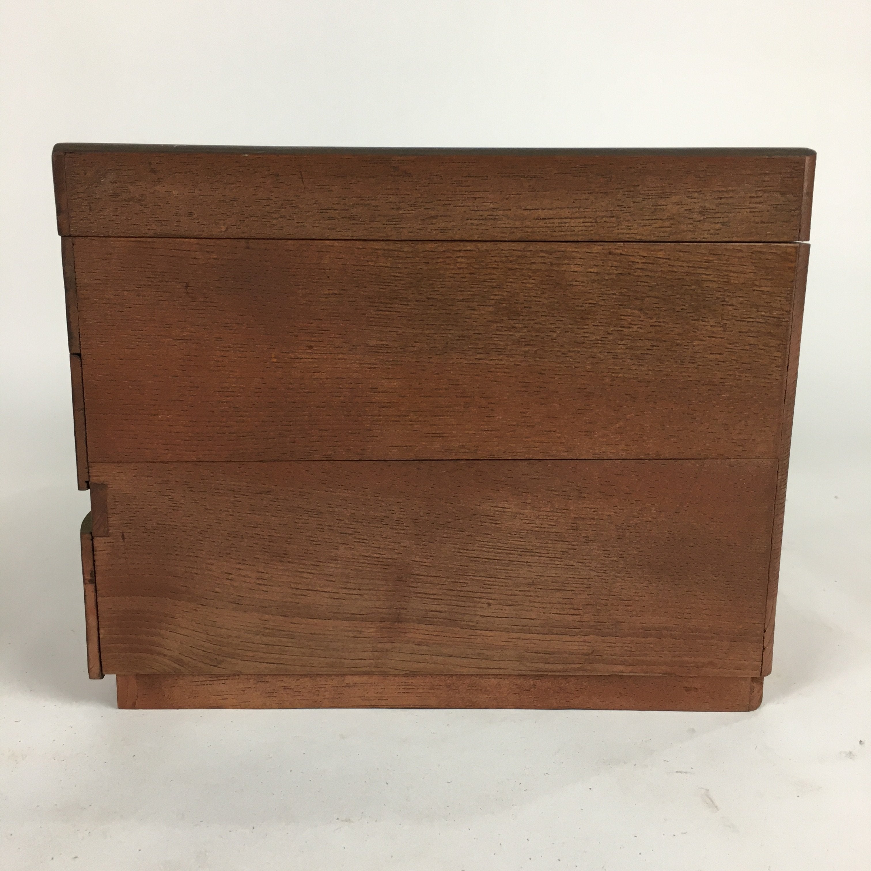 Japanese Wooden Sewing Box Vtg Haribako Chest Tansu 2 Drawers T257