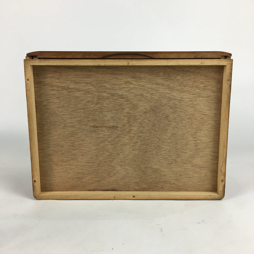 Japanese Wooden Sewing Box Vtg Haribako Chest Tansu 2 Drawers T257