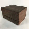 Japanese Wooden Sewing Box Vtg Haribako Chest Tansu 2 Drawers T257