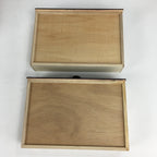 Japanese Wooden Sewing Box Vtg Haribako Chest Tansu 2 Drawers T260