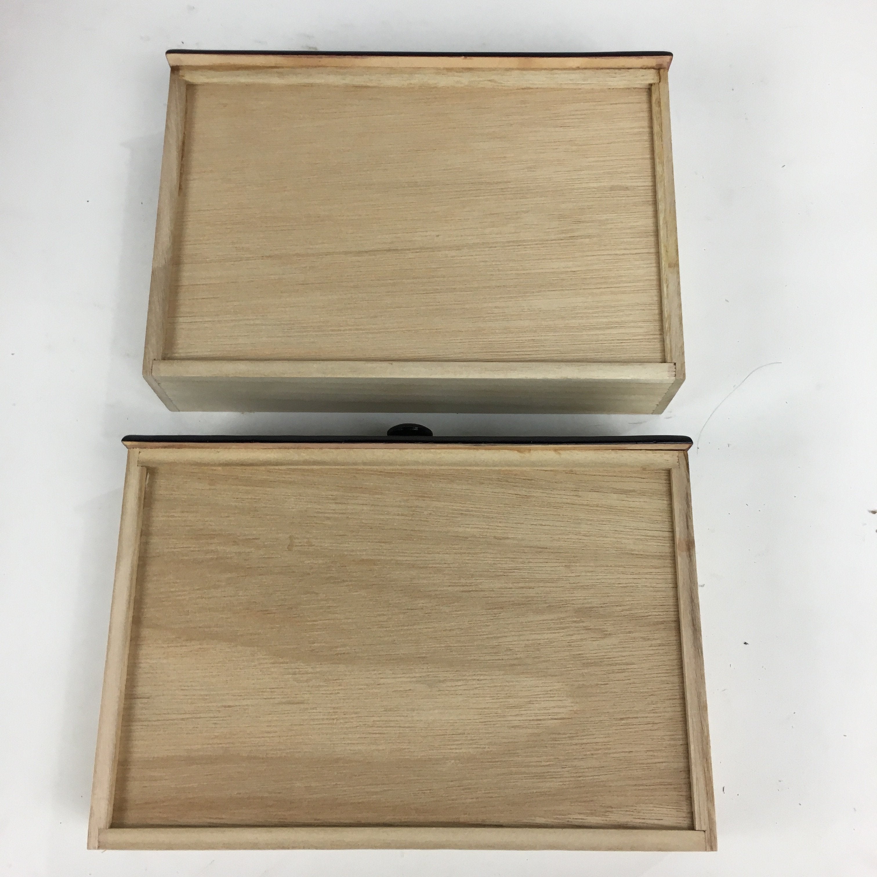 Japanese Wooden Sewing Box Vtg Haribako Chest Tansu 2 Drawers T261