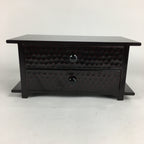 Japanese Wooden Sewing Box Vtg Haribako Chest Tansu 2 Drawers T261