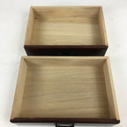 Japanese Wooden Sewing Box Vtg Haribako Chest Tansu 2 Drawers T272