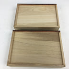 Japanese Wooden Sewing Box Vtg Haribako Chest Tansu 2 Drawers T272