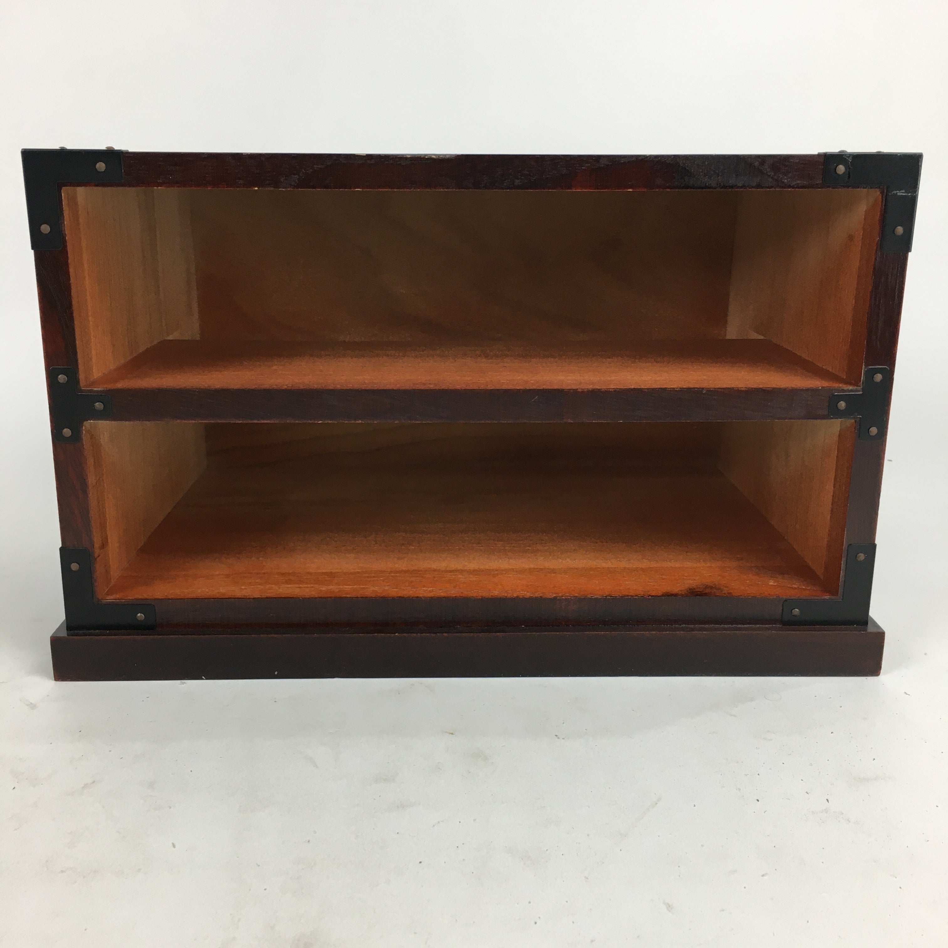 Japanese Wooden Sewing Box Vtg Haribako Chest Tansu 2 Drawers T272