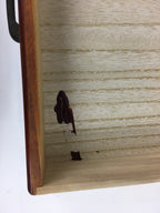 Japanese Wooden Sewing Box Vtg Haribako Chest Tansu 2 Drawers T273