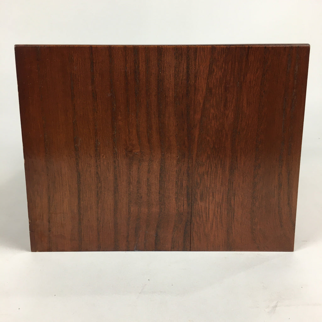 Japanese Wooden Sewing Box Vtg Haribako Chest Tansu 2 Drawers T273