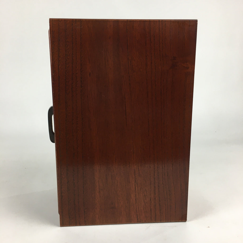 Japanese Wooden Sewing Box Vtg Haribako Chest Tansu 2 Drawers T273