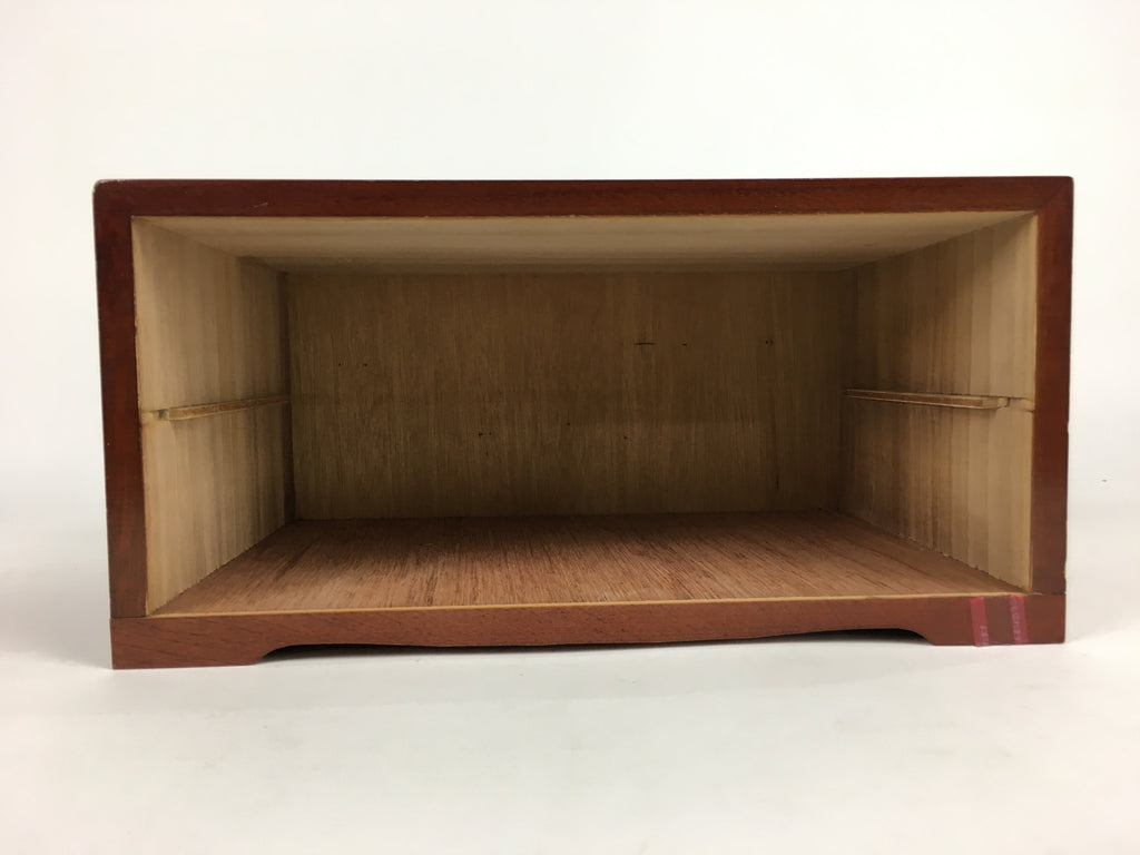 Japanese Wooden Sewing Box Vtg Haribako Chest Tansu 2 Drawers T273