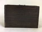Japanese Wooden Sewing Box Vtg Haribako Chest Tansu 2 Drawers T304