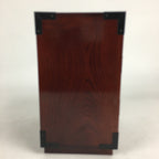 Japanese Wooden Sewing Box Vtg Haribako Chest Tansu 3 Drawers Brown T279
