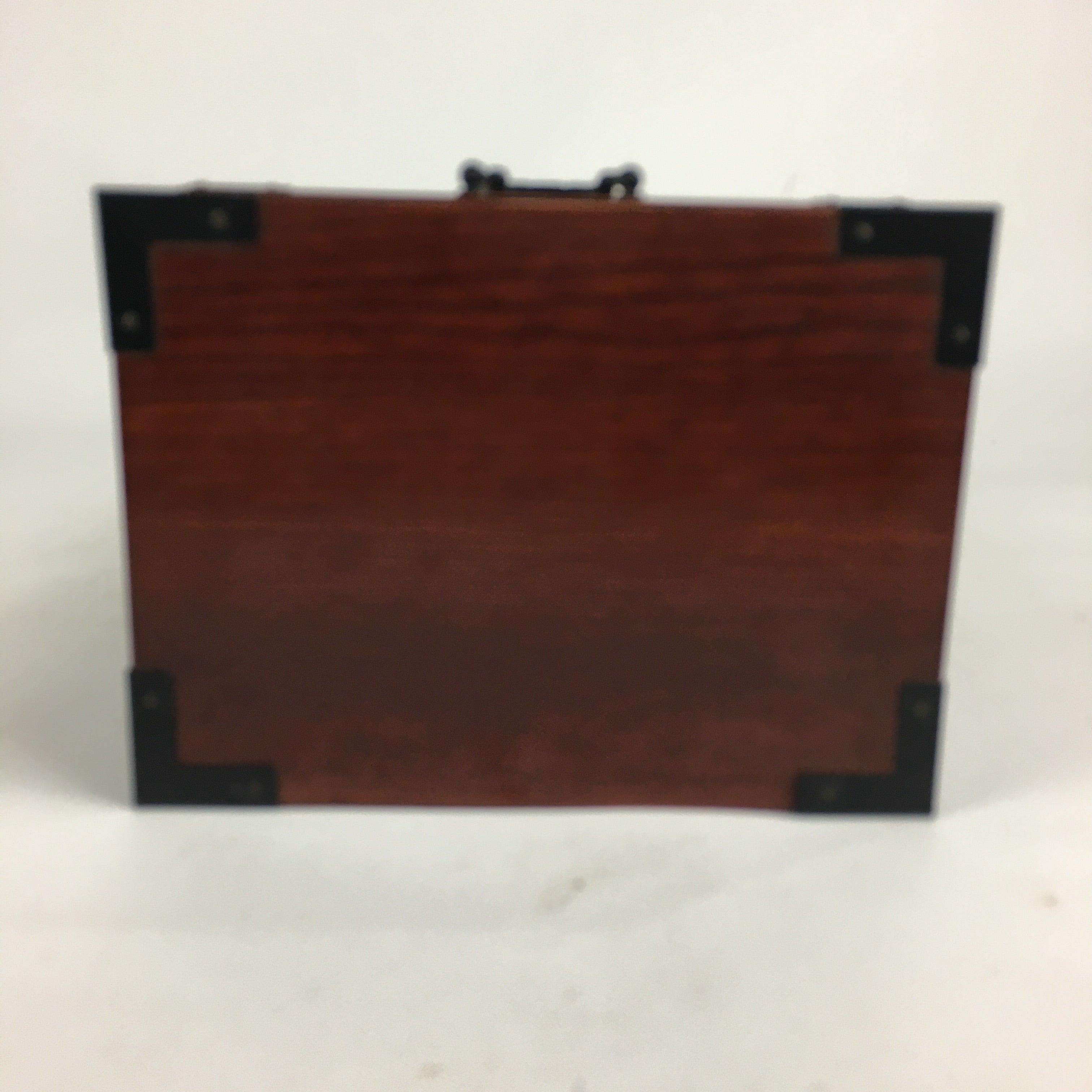 Japanese Wooden Sewing Box Vtg Haribako Chest Tansu 3 Drawers Brown T279