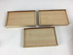 Japanese Wooden Sewing Box Vtg Haribako Chest Tansu 3 Drawers Brown T281