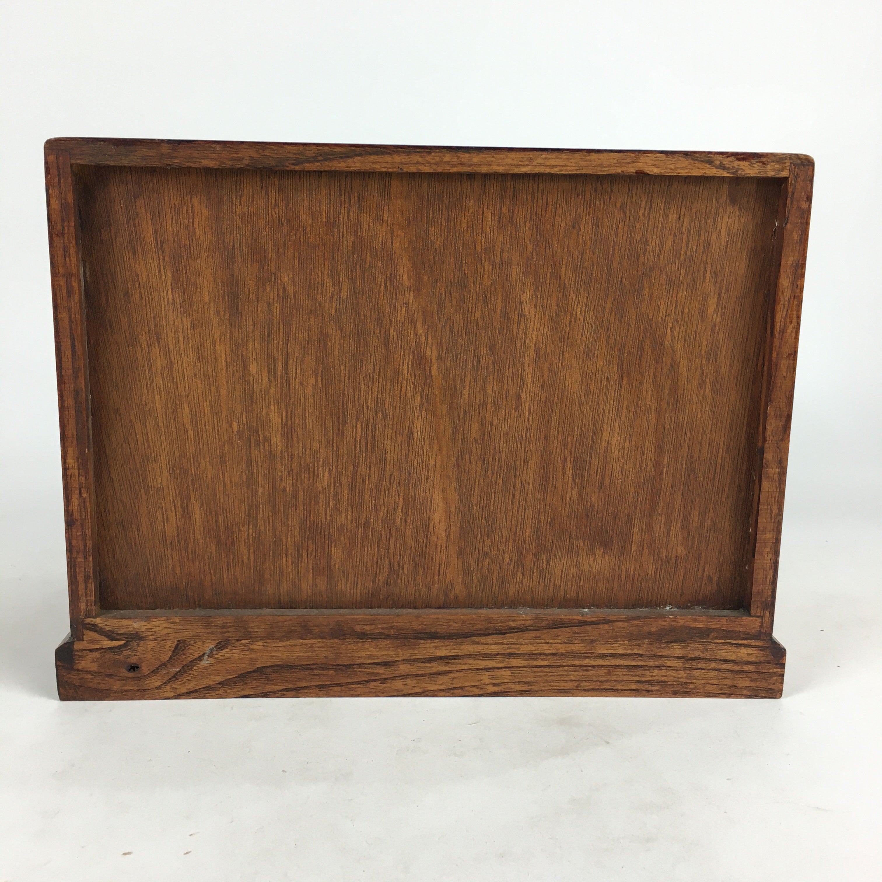 Japanese Wooden Sewing Box Vtg Haribako Chest Tansu 3 Drawers Brown T281