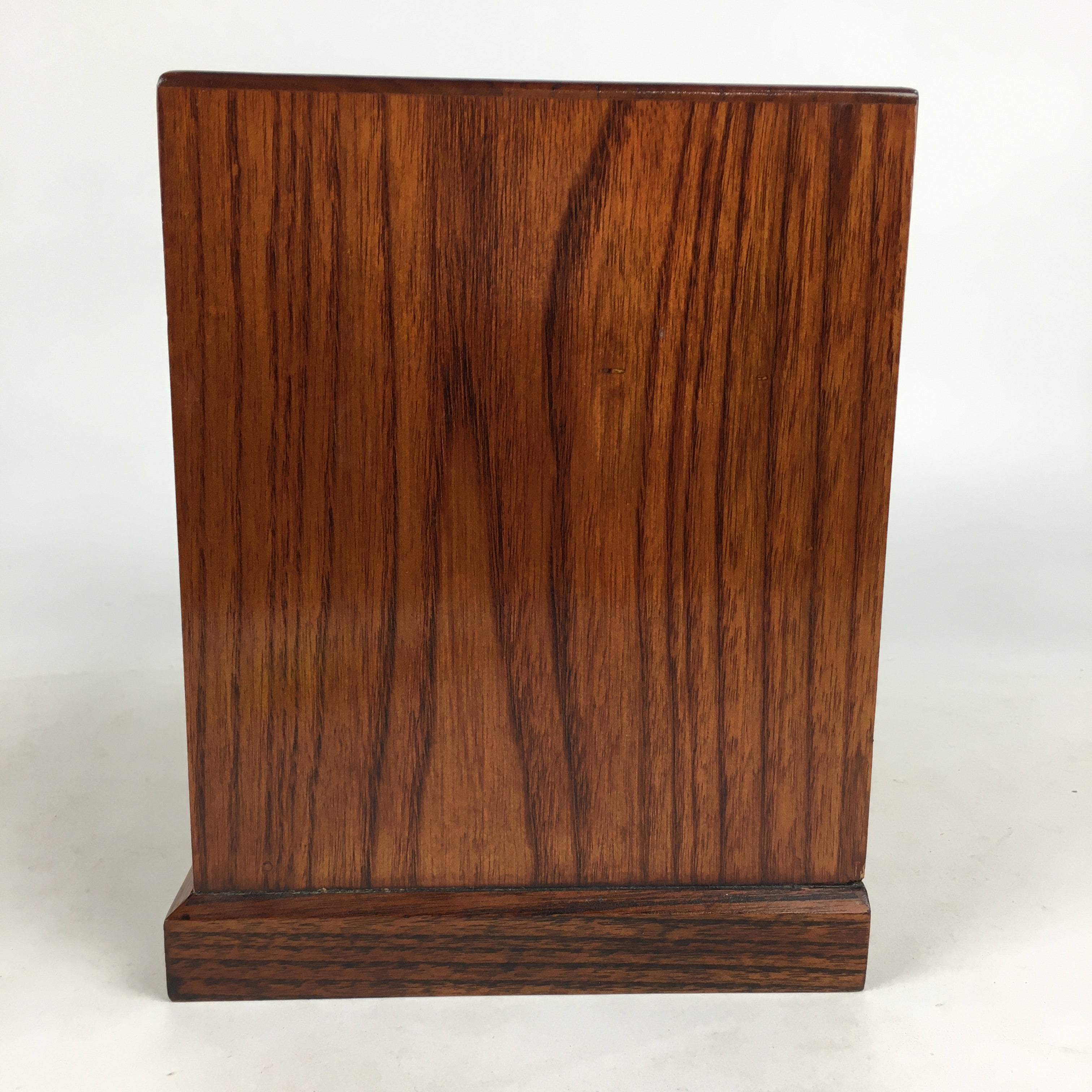 Japanese Wooden Sewing Box Vtg Haribako Chest Tansu 3 Drawers Brown T281