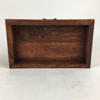 Japanese Wooden Sewing Box Vtg Haribako Chest Tansu 3 Drawers Brown T281