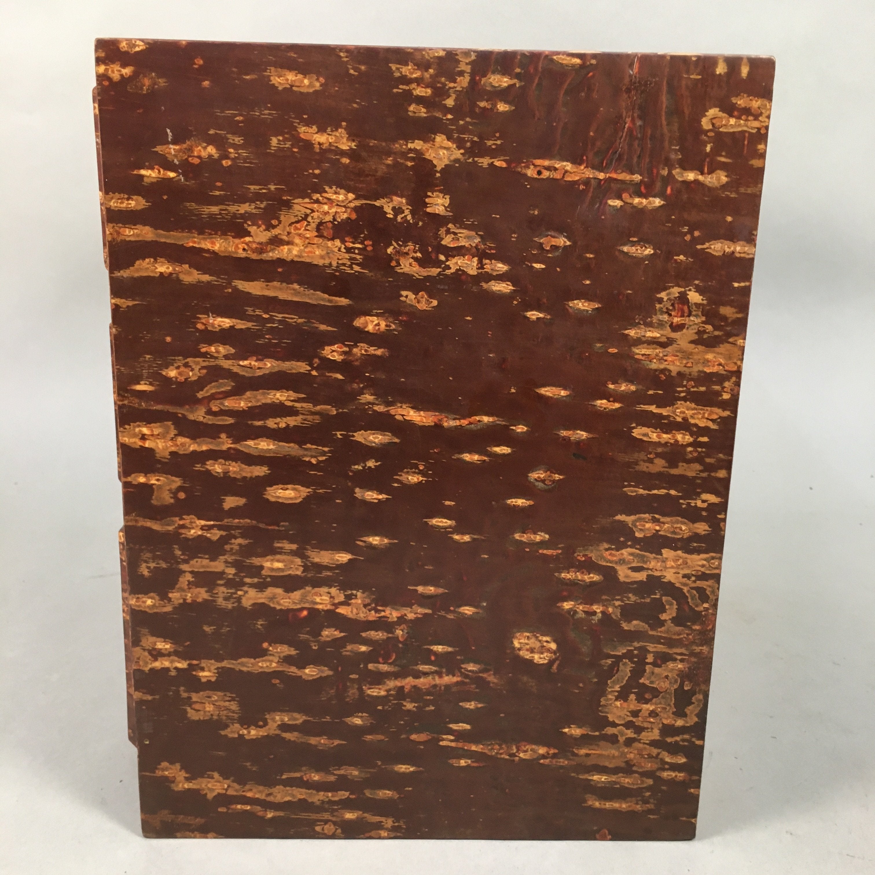 Japanese Wooden Sewing Box Vtg Haribako Chest Tansu 3 Drawers Cherry Bark T229