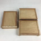Japanese Wooden Sewing Box Vtg Haribako Chest Tansu 3 Drawers Iris T280