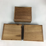 Japanese Wooden Sewing Box Vtg Haribako Chest Tansu 3 Drawers T250