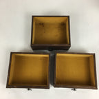 Japanese Wooden Sewing Box Vtg Haribako Chest Tansu 3 Drawers T250