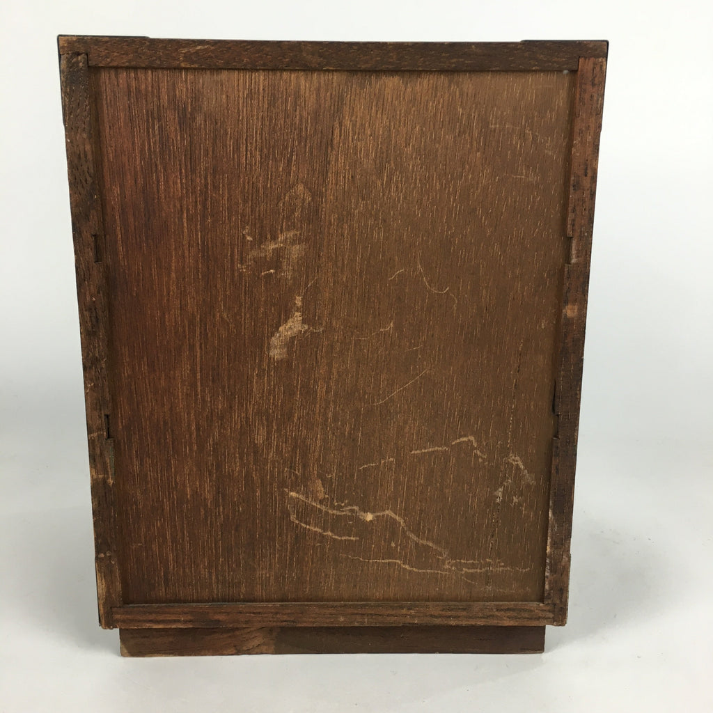 Japanese Wooden Sewing Box Vtg Haribako Chest Tansu 3 Drawers T250