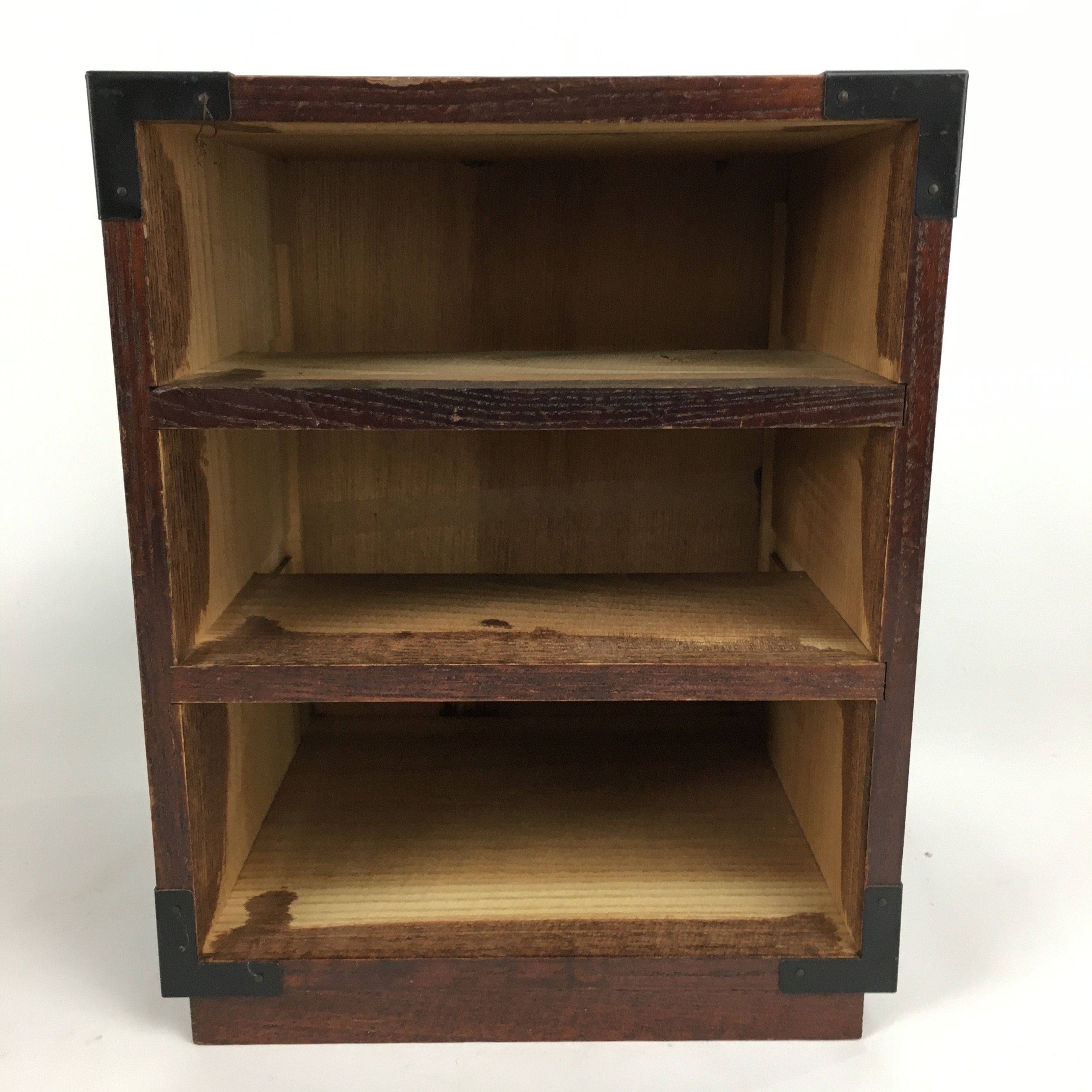 Japanese Wooden Sewing Box Vtg Haribako Chest Tansu 3 Drawers T250