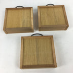 Japanese Wooden Sewing Box Vtg Haribako Chest Tansu 3 Drawers T298