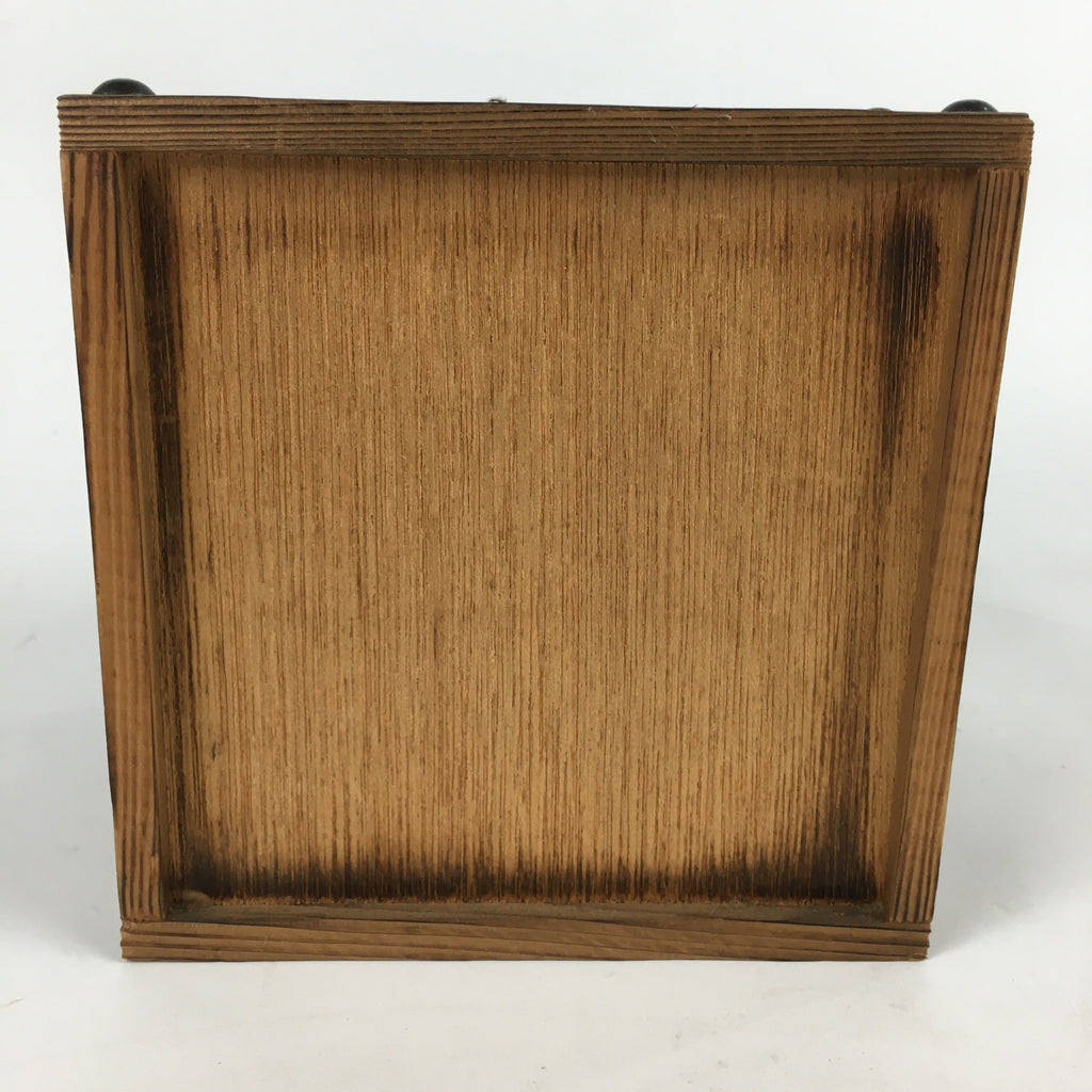 Japanese Wooden Sewing Box Vtg Haribako Chest Tansu 3 Drawers T298