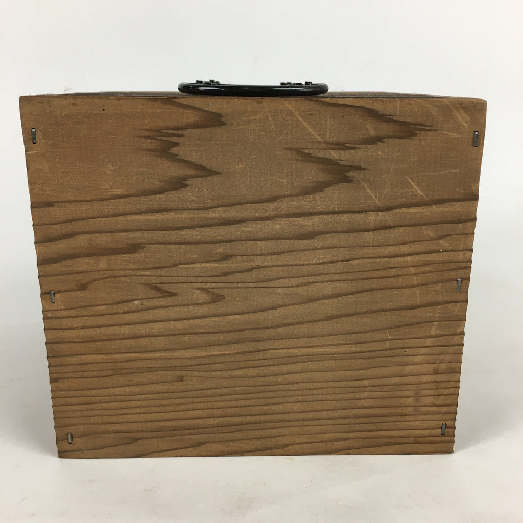 Japanese Wooden Sewing Box Vtg Haribako Chest Tansu 3 Drawers T298