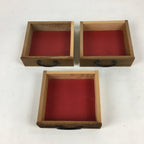 Japanese Wooden Sewing Box Vtg Haribako Chest Tansu 3 Drawers T299