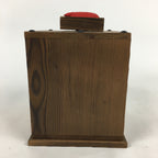 Japanese Wooden Sewing Box Vtg Haribako Chest Tansu 3 Drawers T299