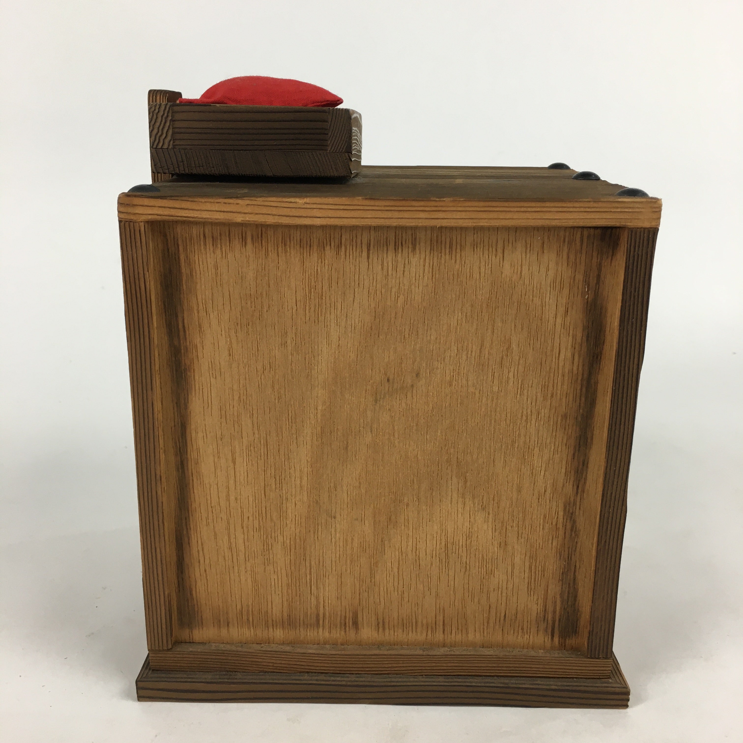 Japanese Wooden Sewing Box Vtg Haribako Chest Tansu 3 Drawers T299